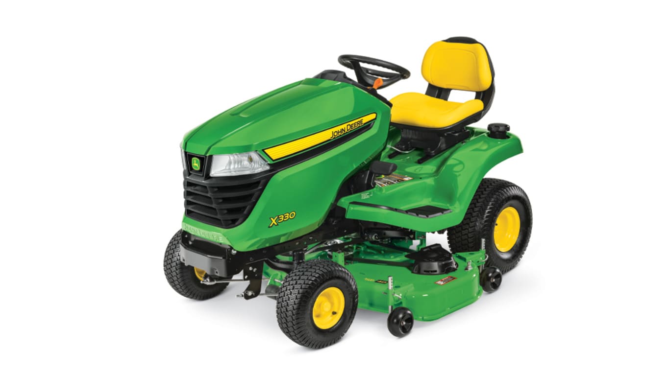 Studio image of X330 lawn tractor
