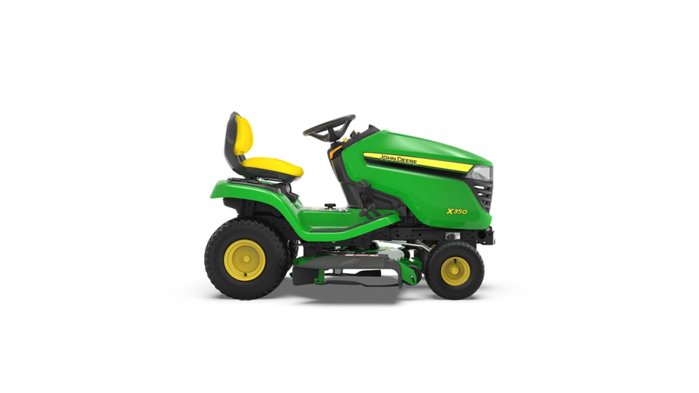 studio image of the front right side of the X350 lawn tractor 42 inch