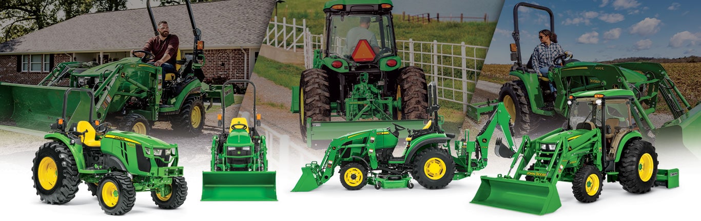 Collage of Compact Utility Tractors