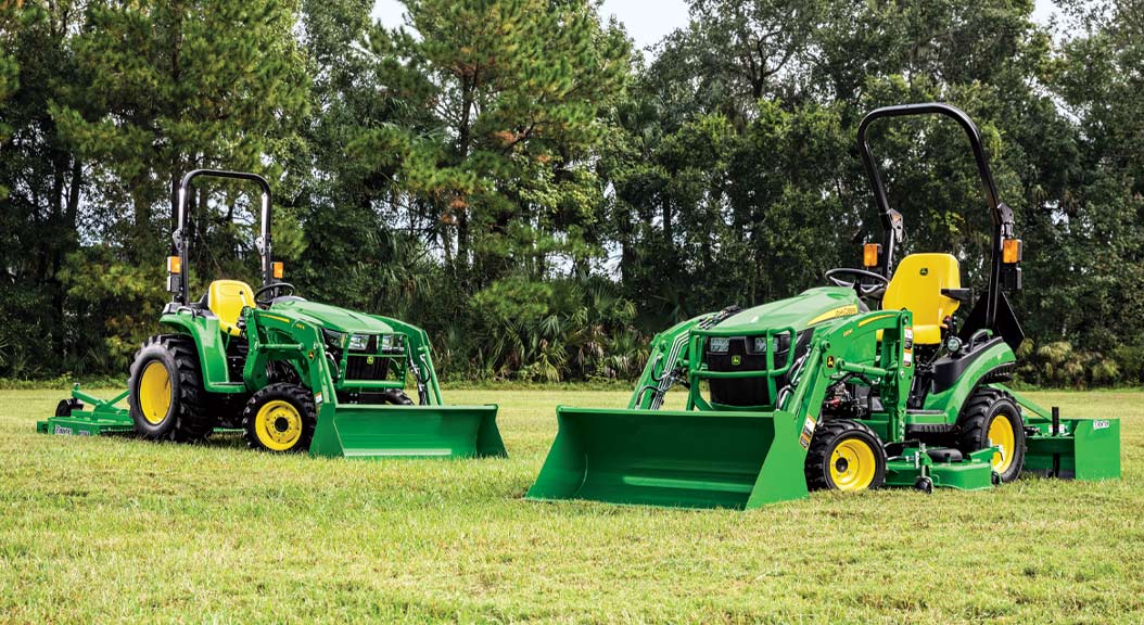 Group shot of 2 & 3 Series Compact Utility Tractors