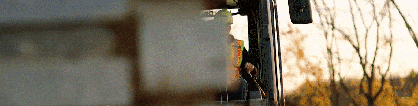 a gif containing several clips of equipment working on an aggregates worksite