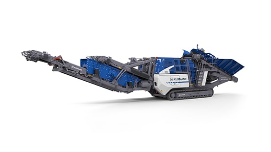 a Mobile Cone Crusher on a white background