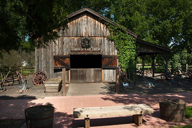 The front exterior of the John Deere Blacksmith building