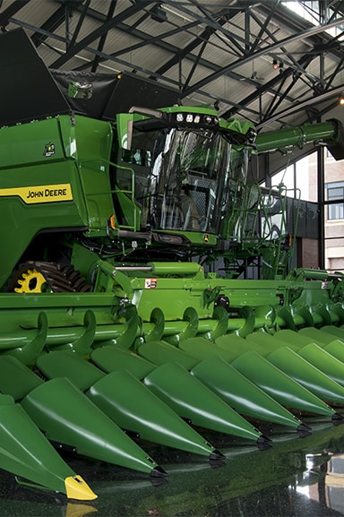 Front view of tractor