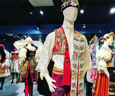 Group of manikins at the German American Heritage Center in Davenport, IA.