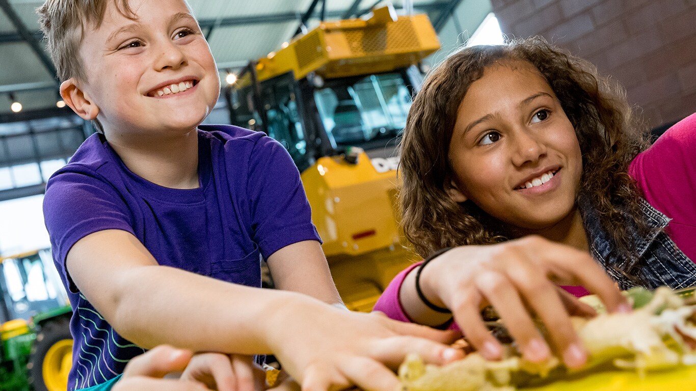 Kids playing at the Interactive Discovery Zone