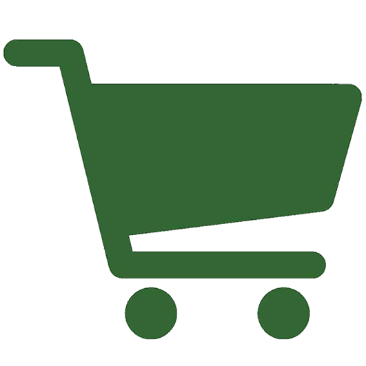 green icon of a shopping cart