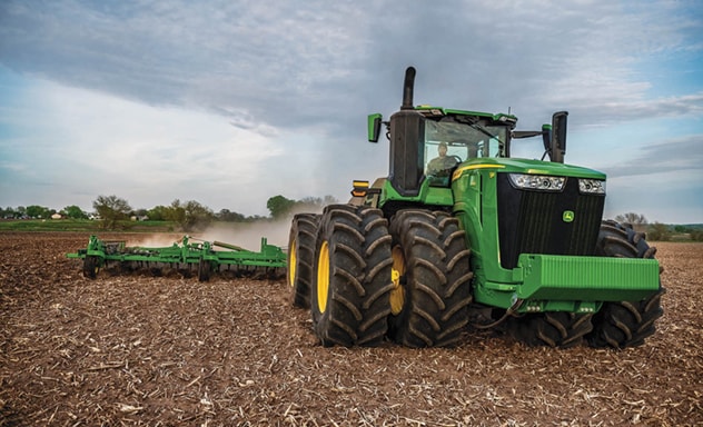 9 Series tractor in field