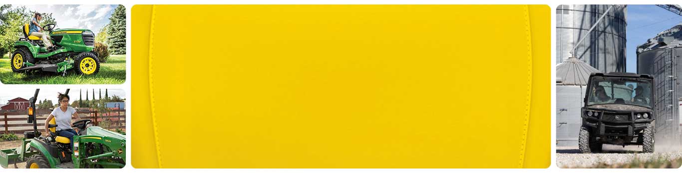 Customers using a variety of John Deere equipment