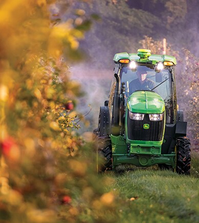 5ML Specialty Tractor Between Trees