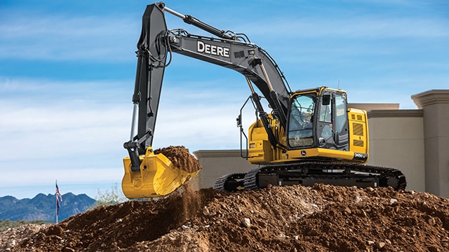 excavator on a jobsite