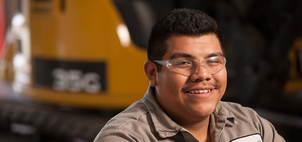 Yordi Fuentes, student at Linn-Benton Community College poses for a picture