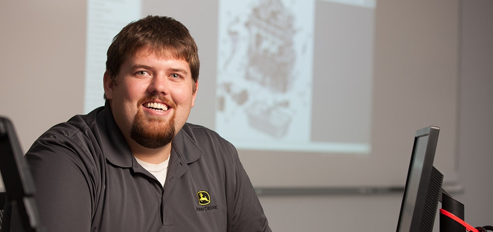 Chuck Hanson, instructor at Southeast Community College poses for a photo