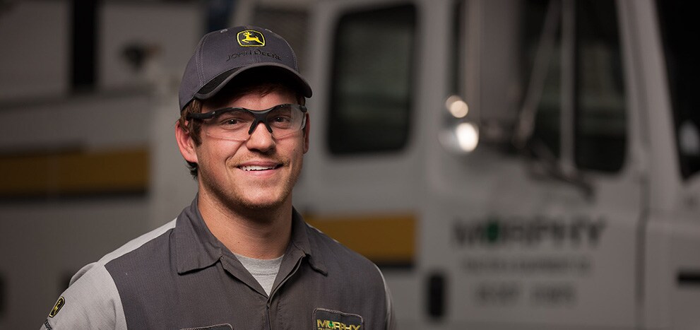 Dylan Jindra, graduate of CF TECH poses for a photo