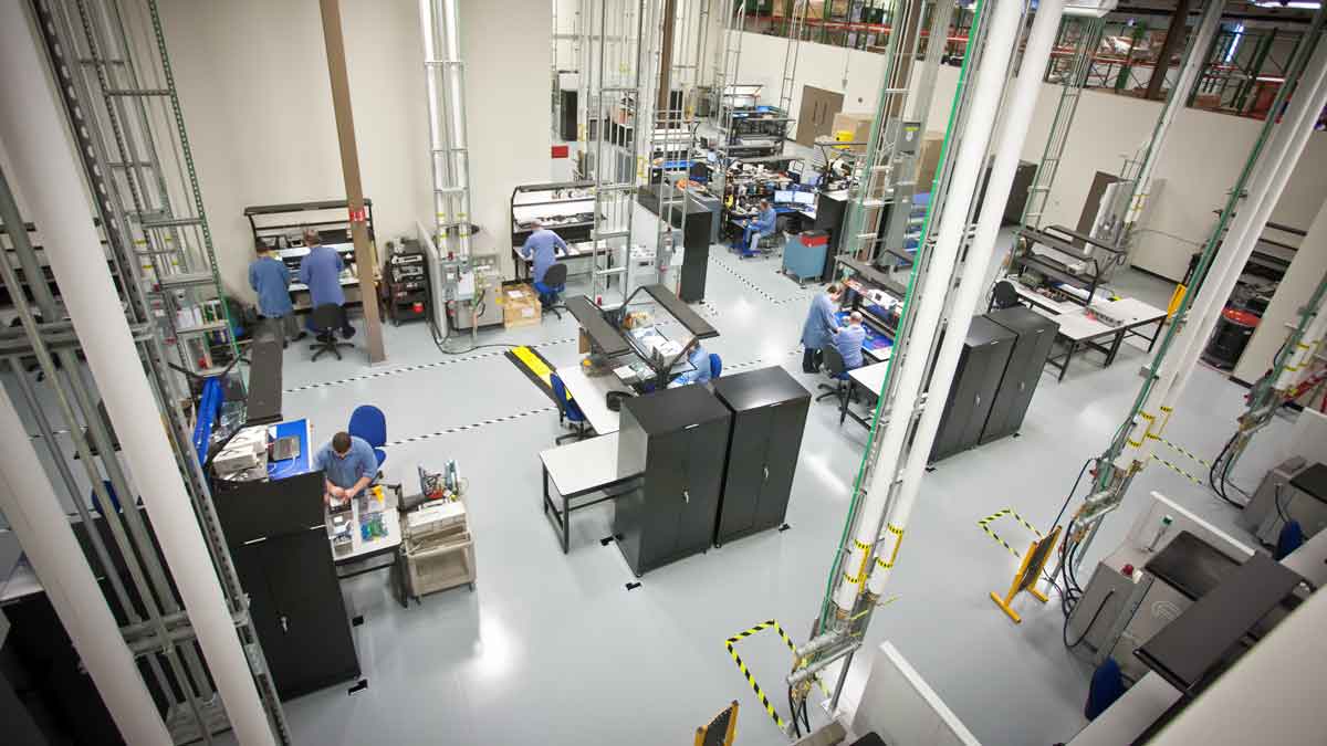 A John Deere Electronics lab