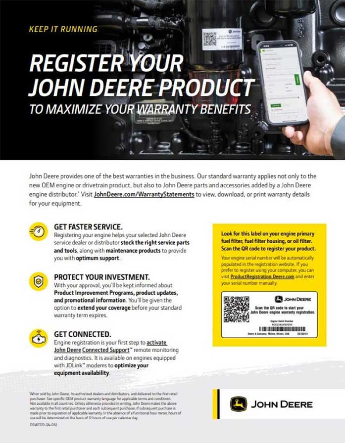 Engine registration flyer brochure