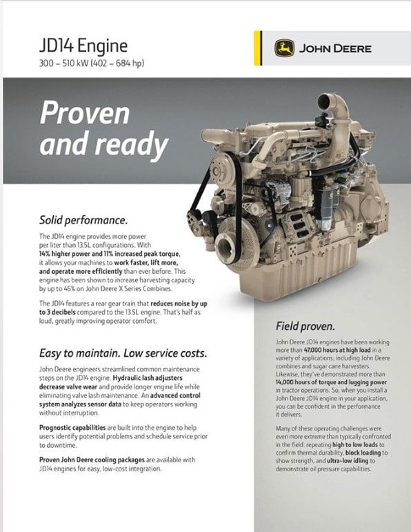 Screenshot from JD14 Engine brochure