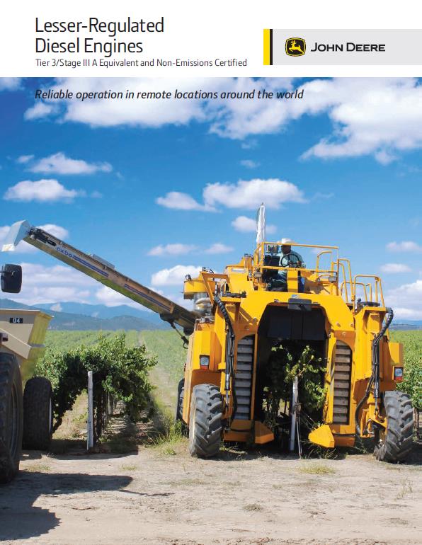 Large yellow tractor in a field