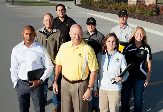 A group of John Deere network employees
