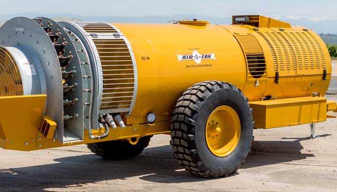 A customer testimonial from Air-O-Fan who specializes in high performance specialty sprayers powered by John Deere engines.