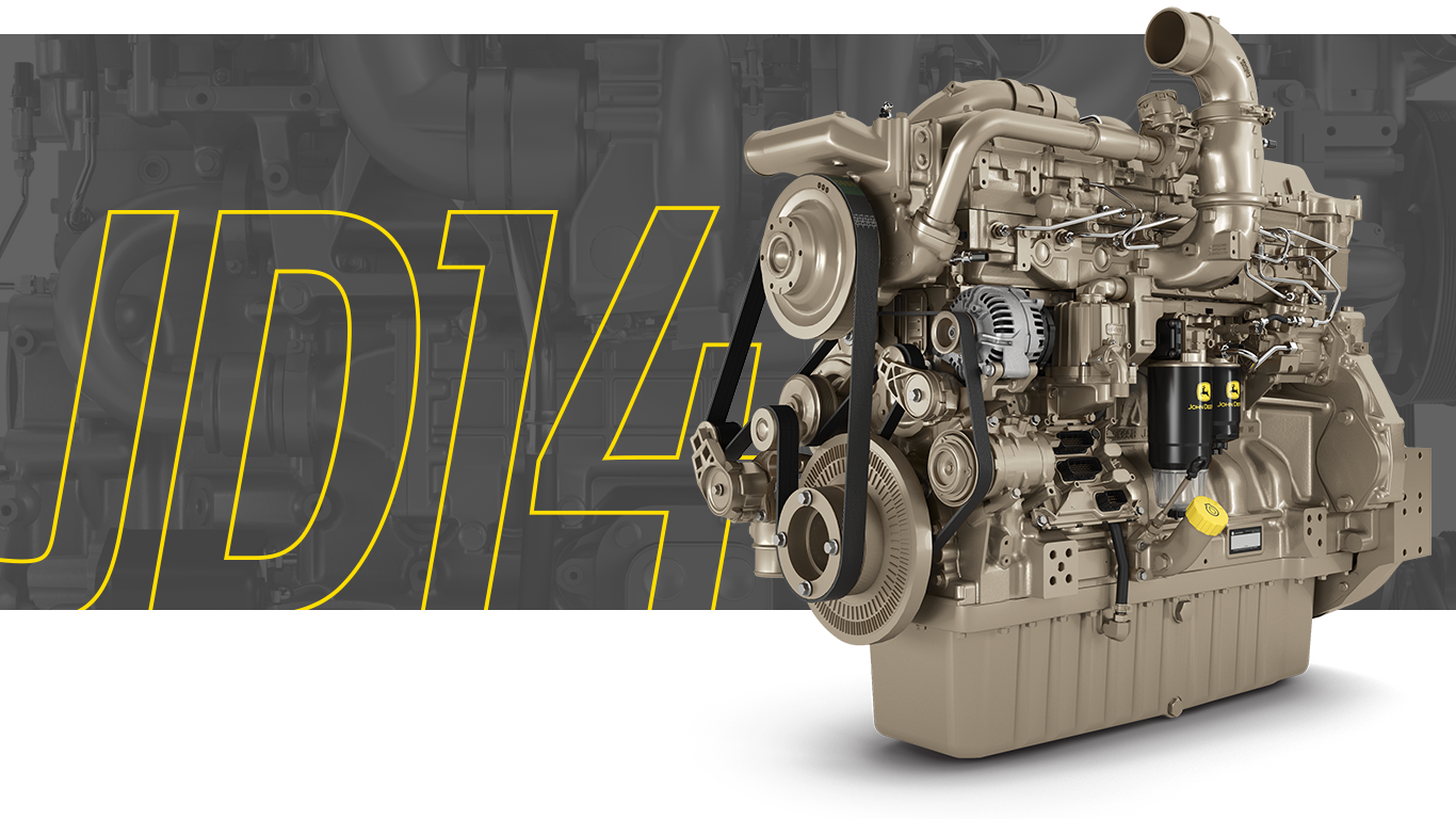 Graphic treatment of the JD14 Engine