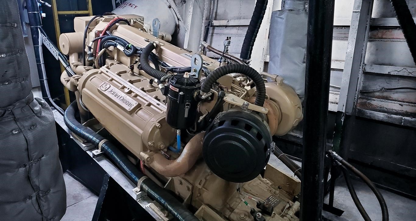 John Deere PowerTech™ 6135SFM85 Marine Engines Inside Miss Vivian Crew Boat