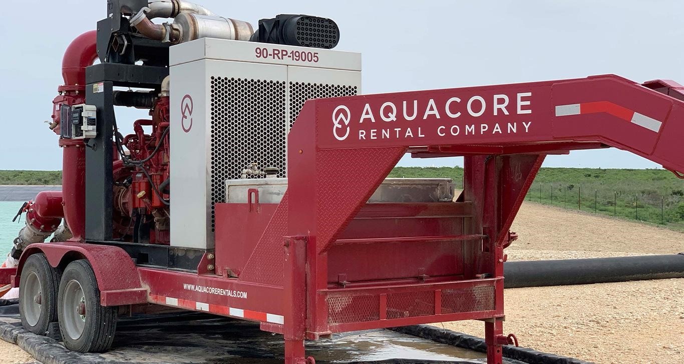 Aquacore Rental Company Water Transfer Pumping Unit Powered By A John Deere Industrial Engine