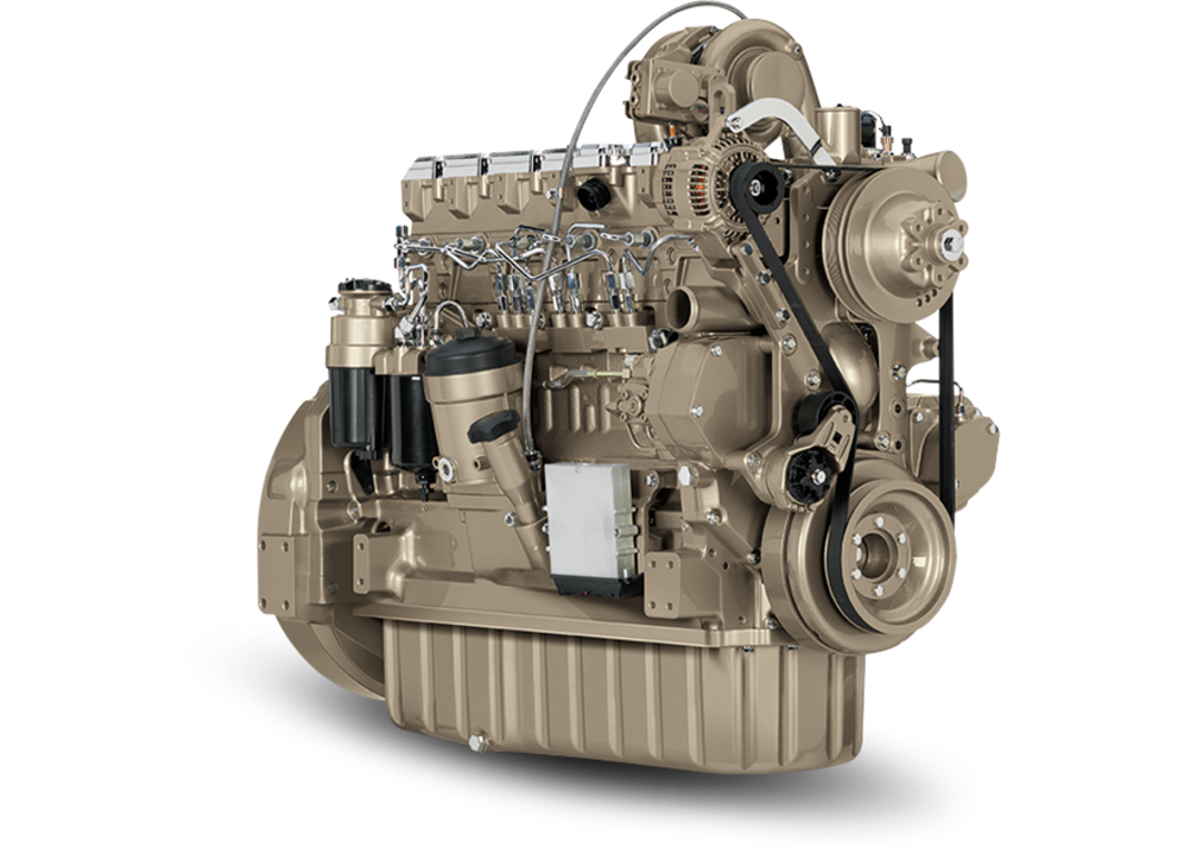 Studio image of 6090HF485 Variable Speed Industrial Marine Engine.
