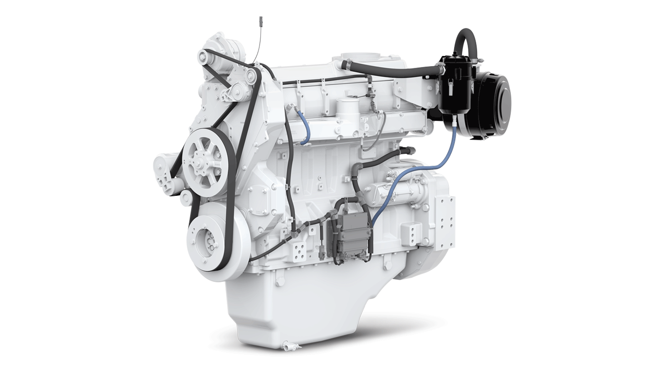 left view of auxiliary engine
