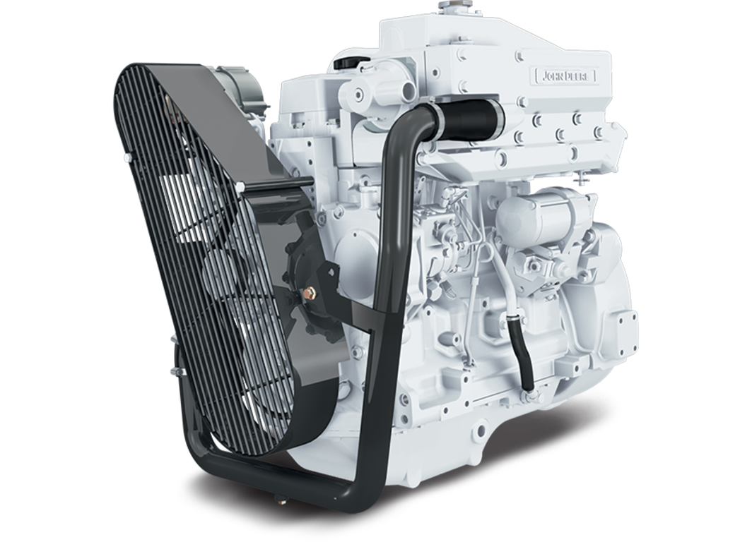 Studio image of 4045DFM70 constant-speed auxiliary and generator engine.