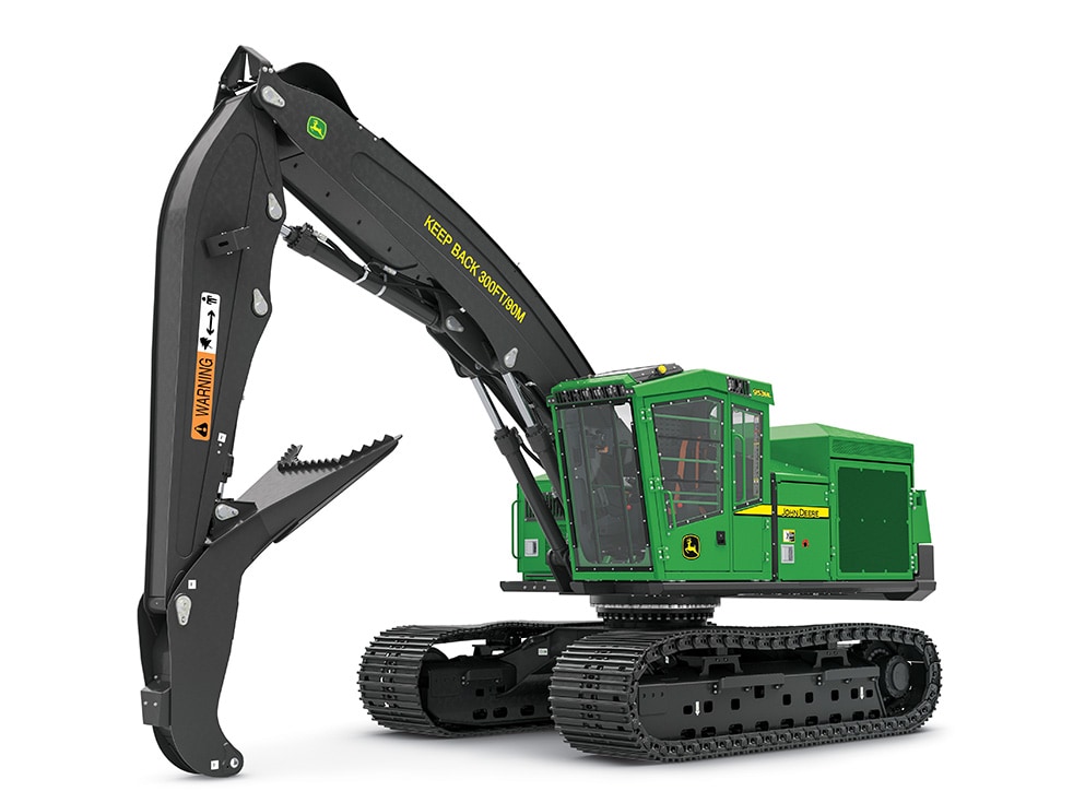 John Deere 953ML Shovel Logger on a white background