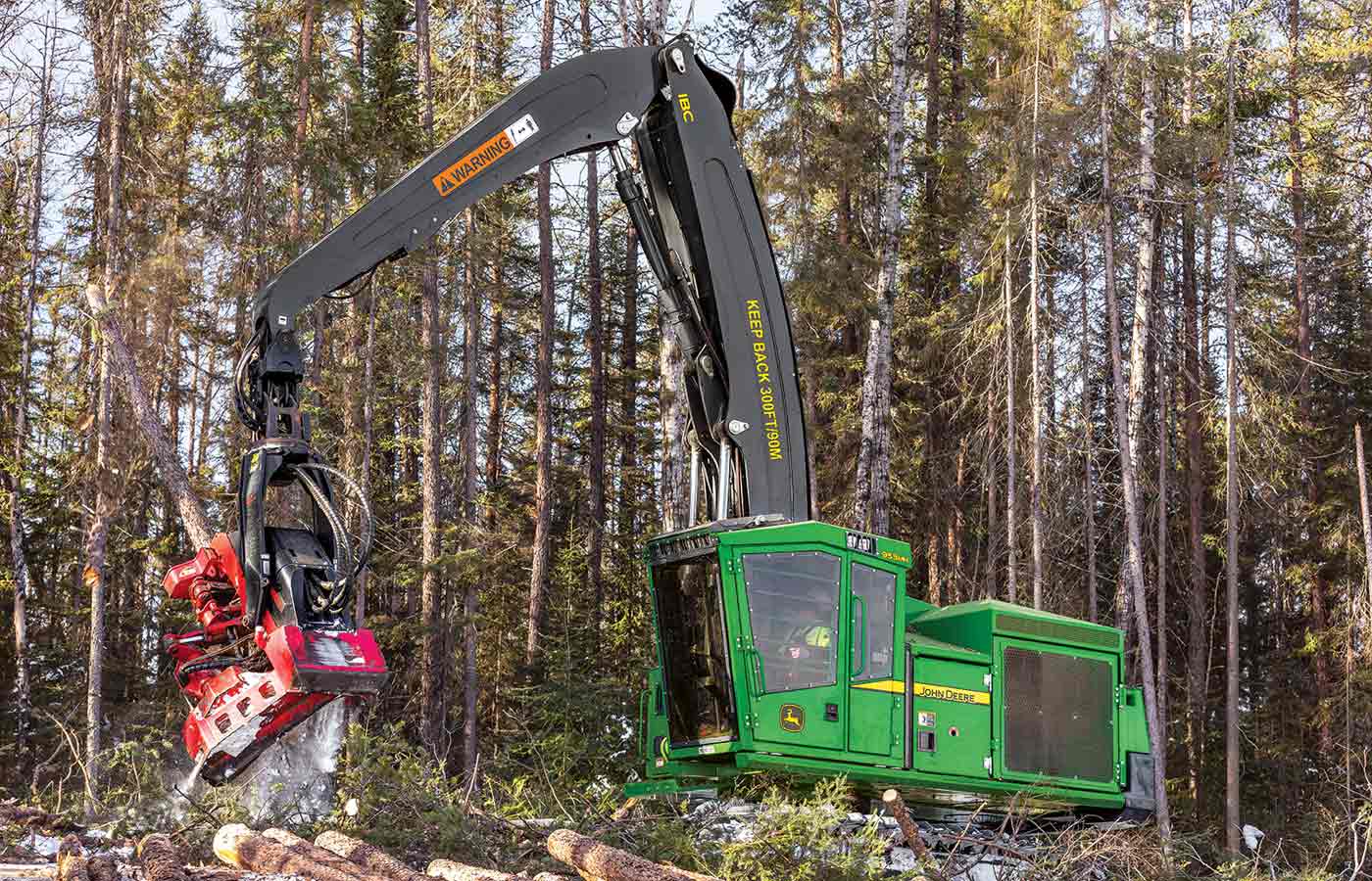 John Deere announces the 900 MH-Series Tracked Harvester with Intelligent Boom Control