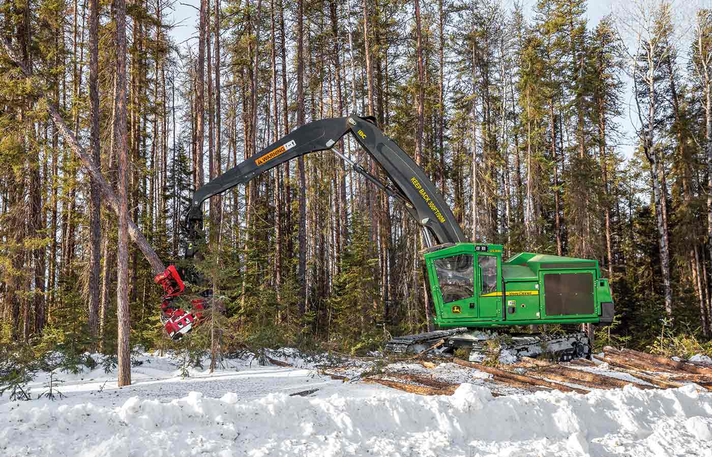 The development of this model is the result of worldwide collaboration between John Deere Forestry teams