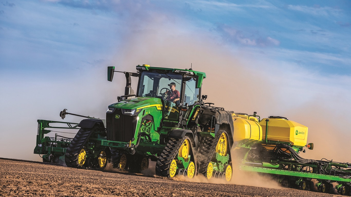 Integrated ExactRate being applied to a dusty field