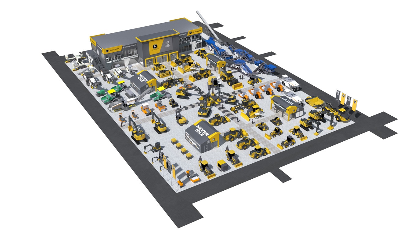 Large image of the John Deere 2023 CONEXPO-CON/AGG outdoor booth preview