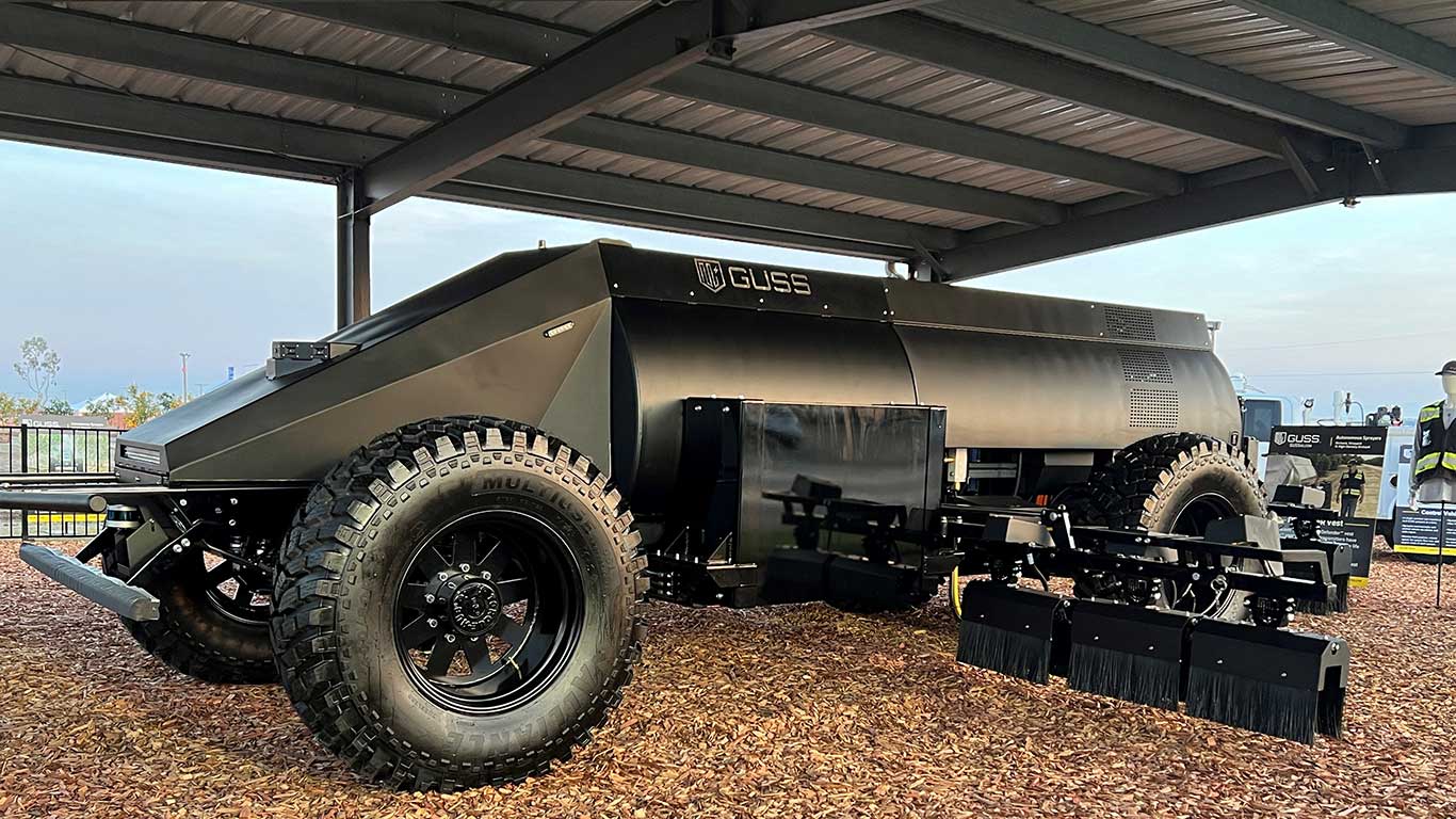 Electric GUSS, the  fully electric autonomous herbicide orchard sprayer