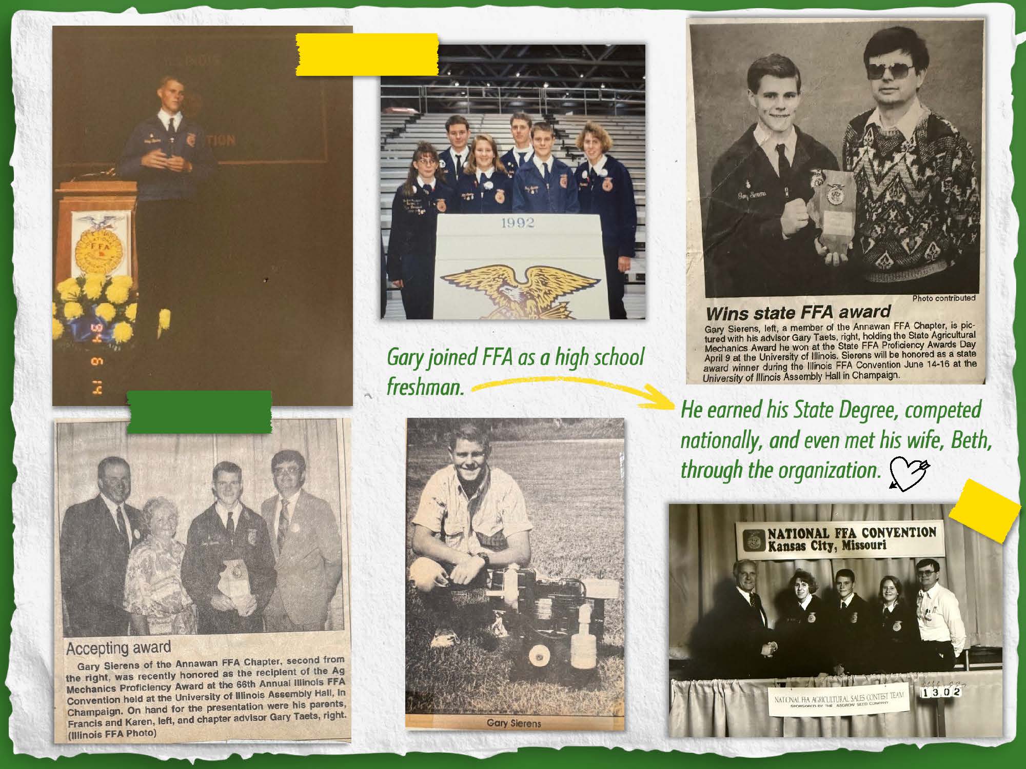 Gary joined FFA as a high school freshman