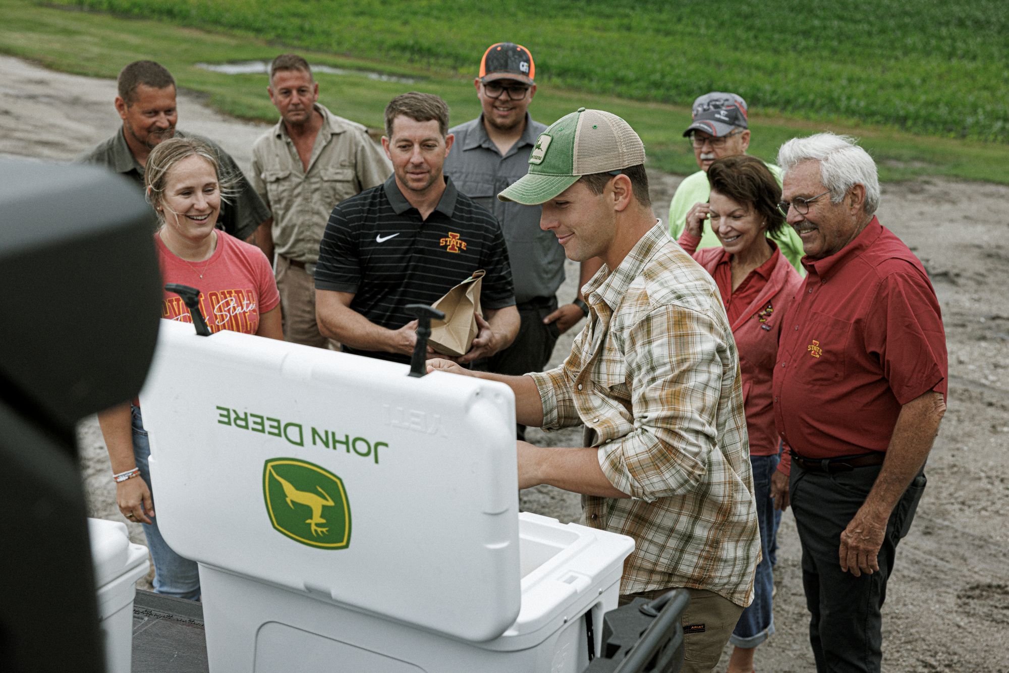 Brock Purdy with Feeding America