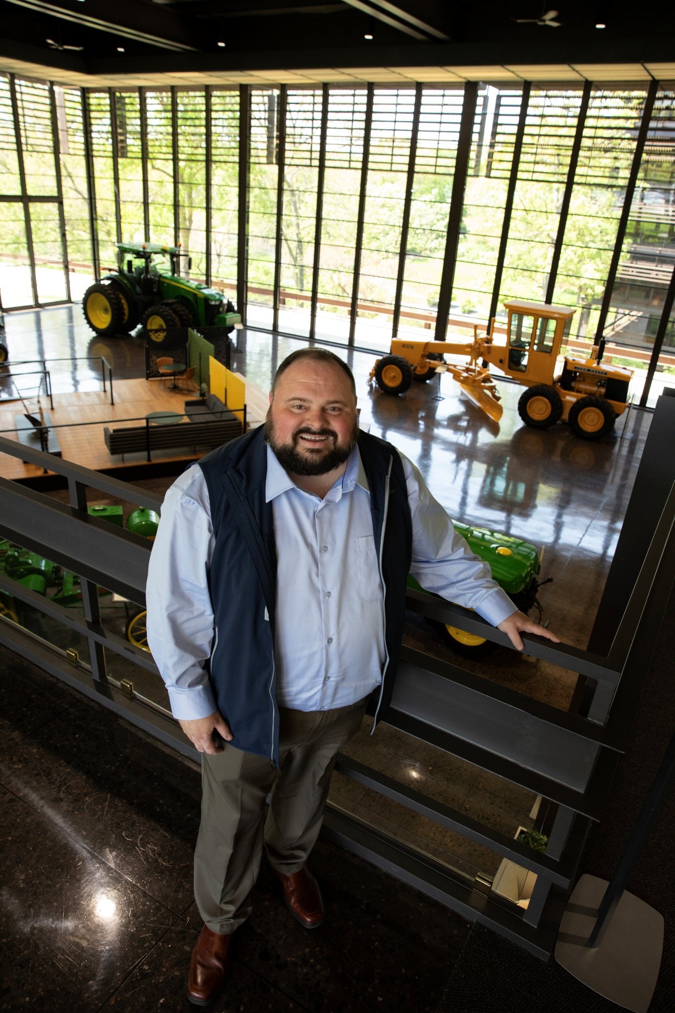 Dave Underwood, US Marine at John Deere World headquarters