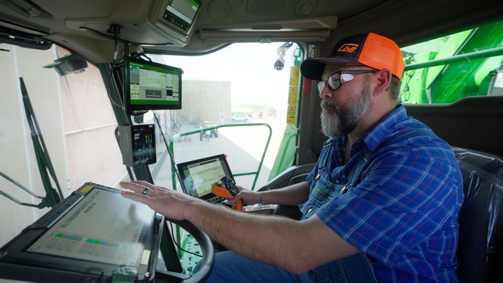 John Deere Harvester Works cab testing