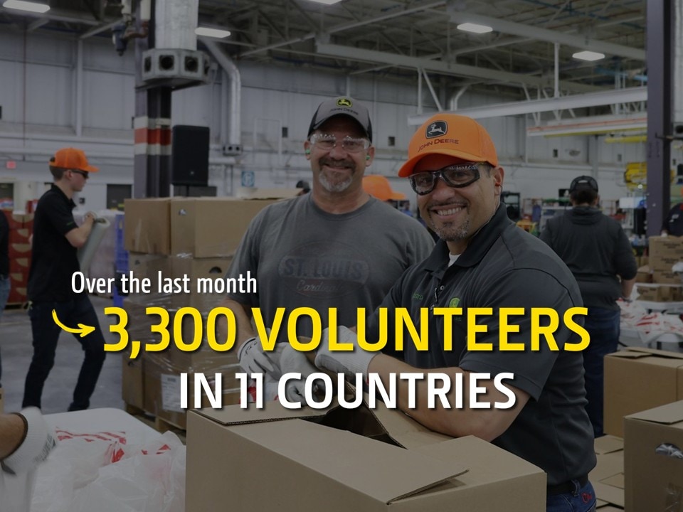 Over the last month, 3,300 volunteers in 11 countries