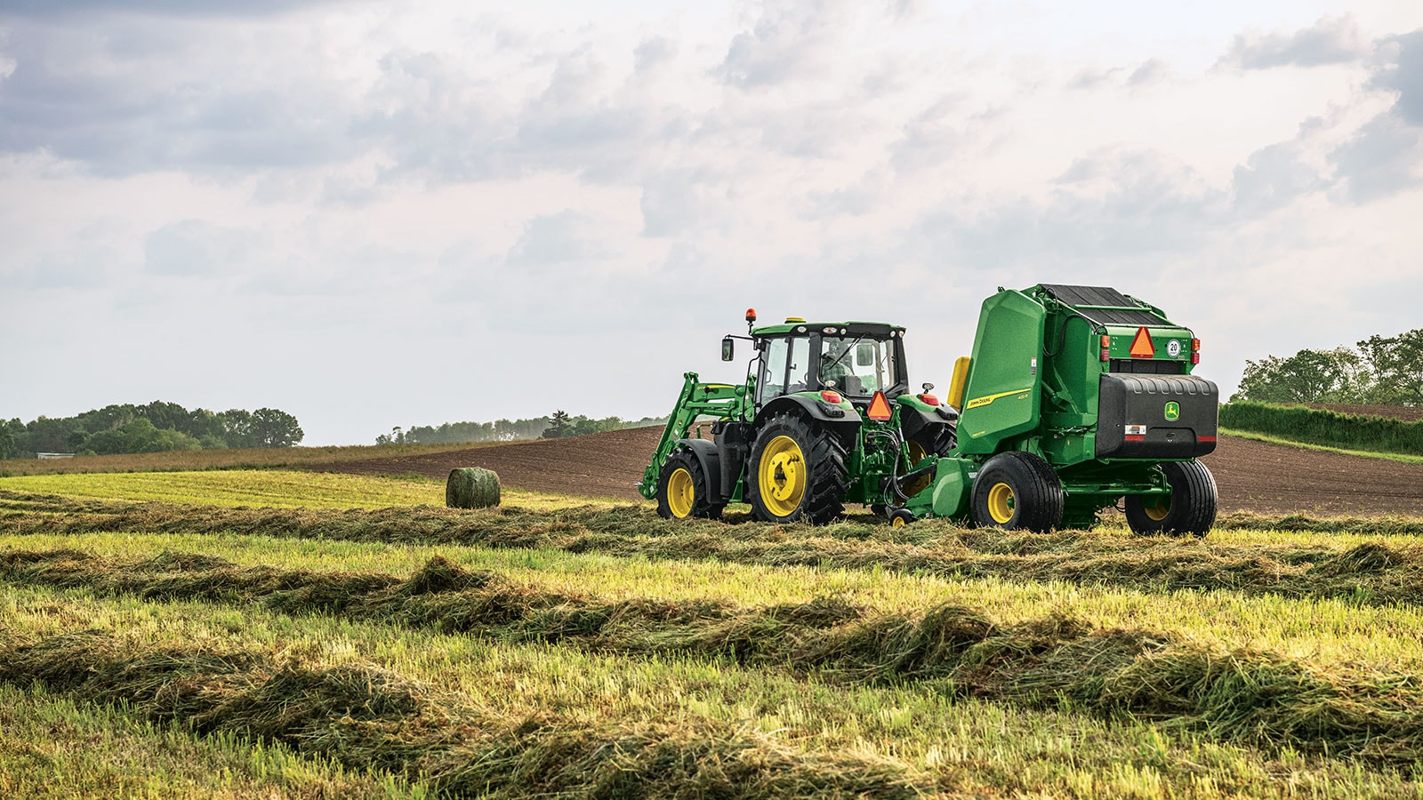 Made in Ottumwa John Deere tractor in field