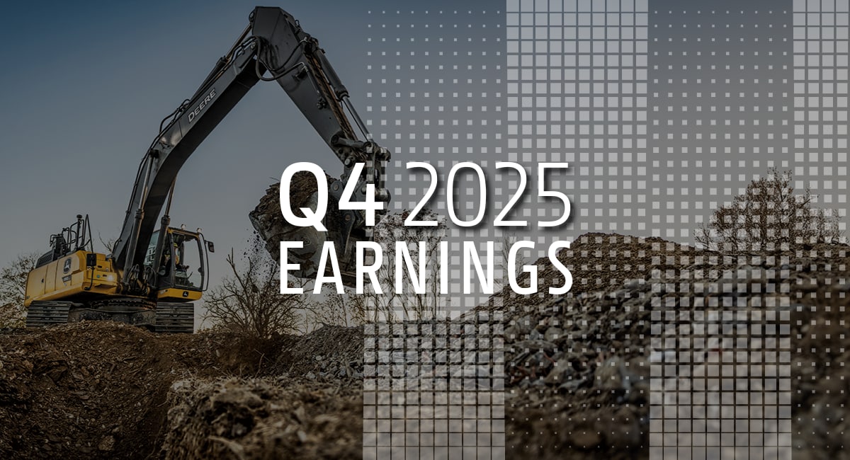 Deere Reports Net Income of $1.065 Billion for Fourth Quarter