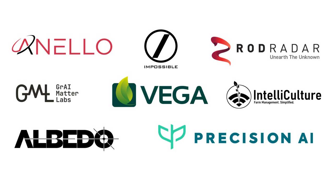 Logos of this year's Startup Collaborator participants