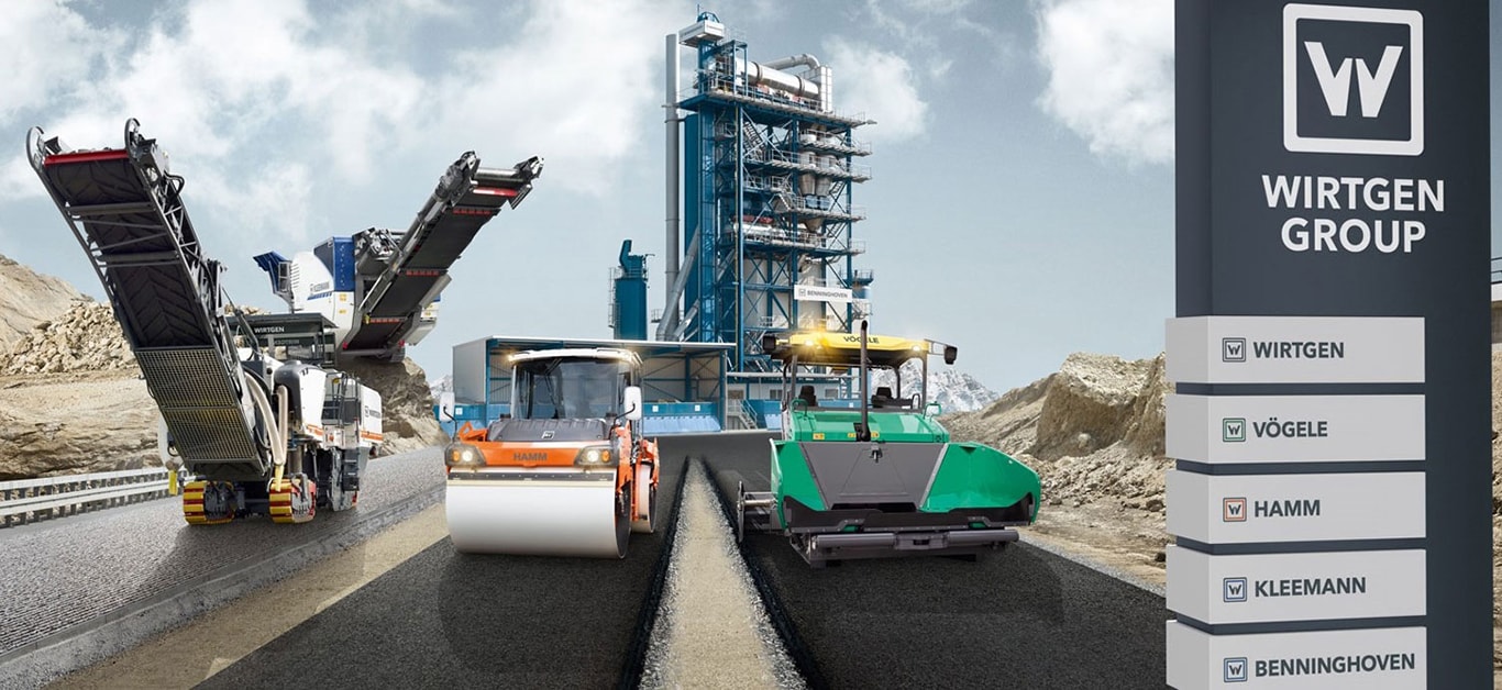 wirtgen road building equipment