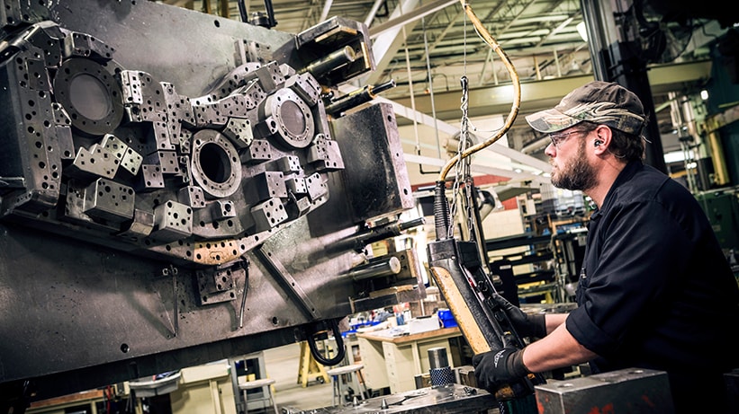 Tool and die maker at Horicon Works factory