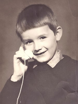 Child on the phone