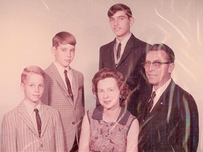 Dave Smart and his family