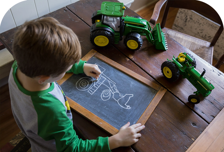 John Deere Tractor coloring page