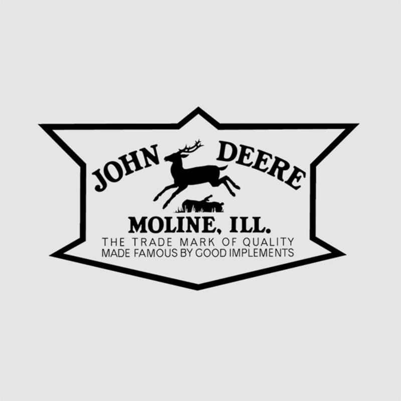 John Deere Leaping Deere 2000 Trademark Logo Decal - JD5721